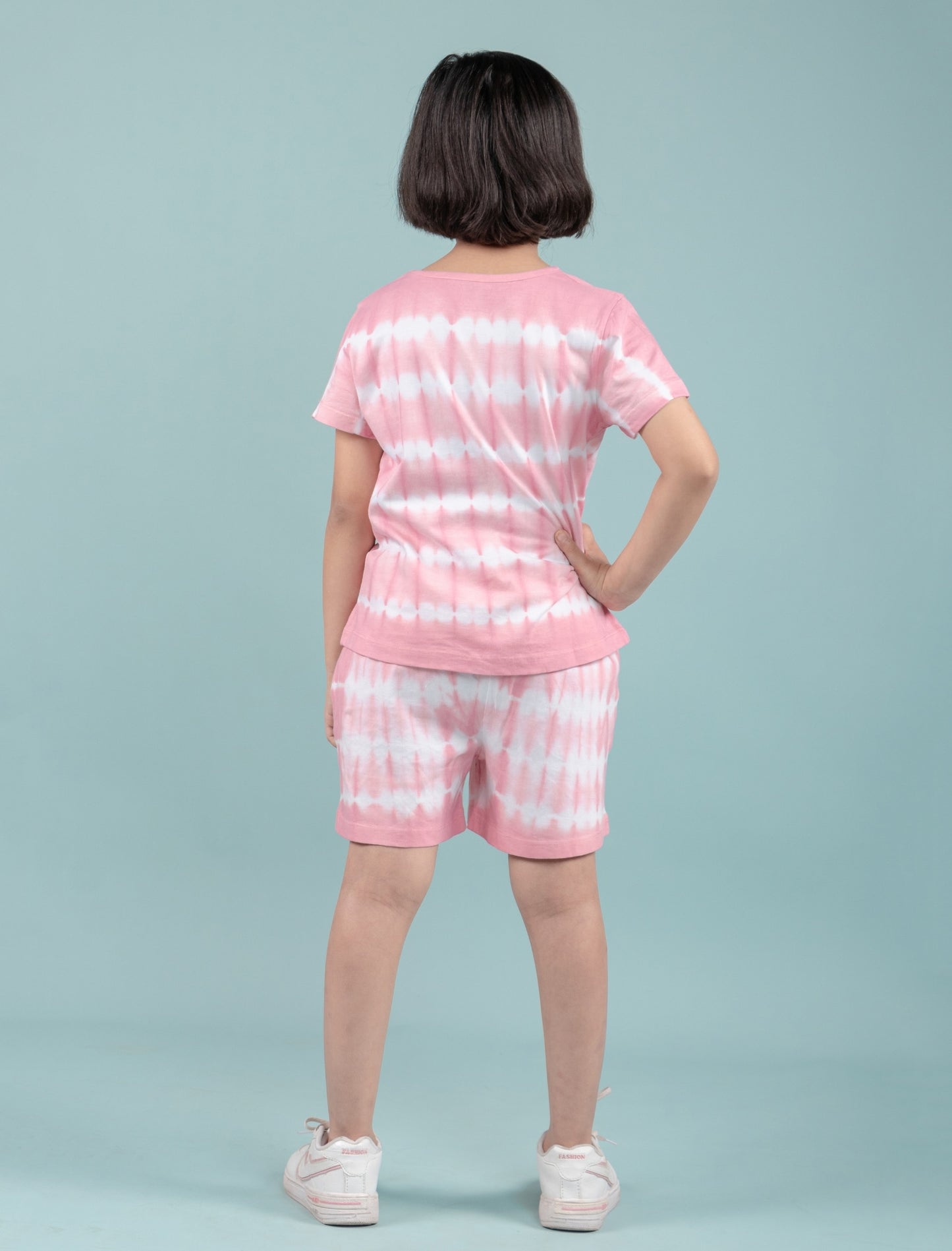 Tie-Dye Co-ord Set for Girls Kids (Pink) - Tweeny Mini