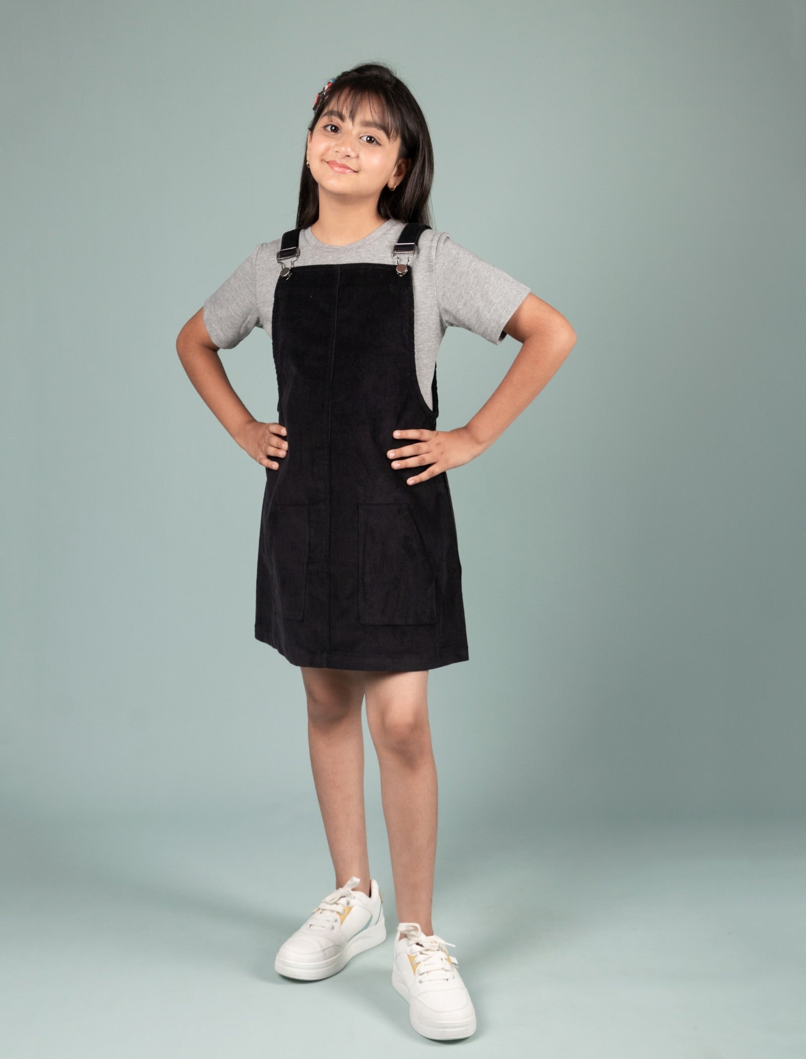 Corduroy Pinafore Dress for Kids Girls with T-shirt – Shop Tweeny Mini
