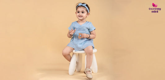 New Born Baby Dress for Girls Kids with Headband 
