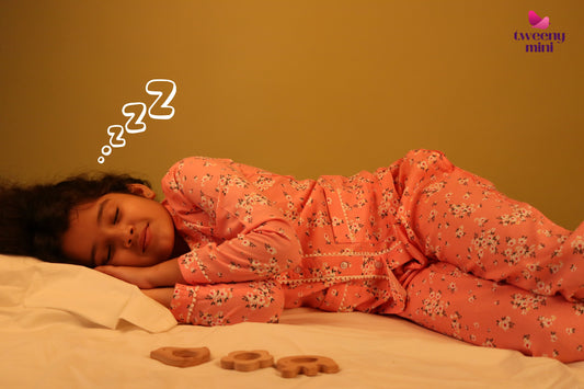 Pure Rayon Floral Printed Night Dress for Girls Kids with Pyjama Set