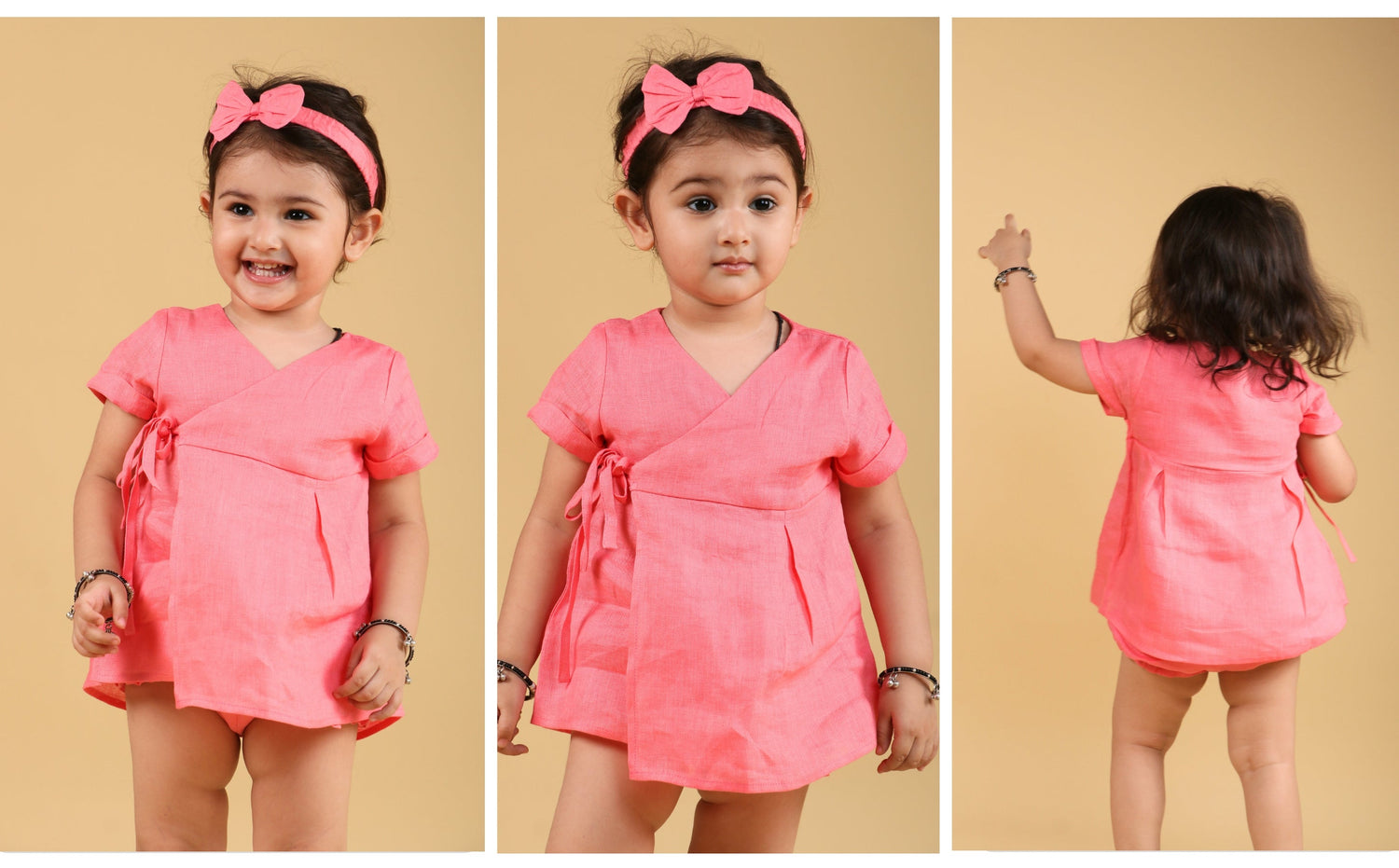 Baby Girl Dresses 3–6 Months Wrap Style