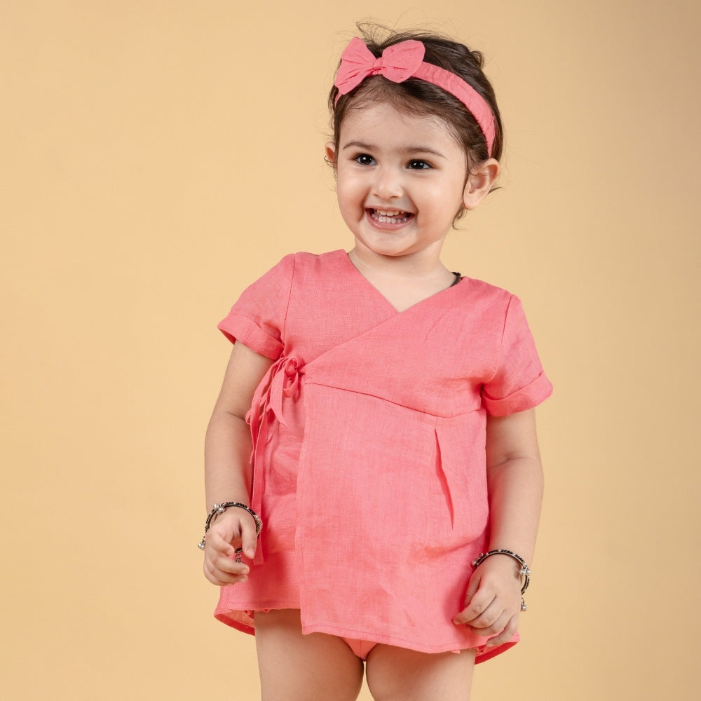 Newborn Baby Girl Dresses 0 Months with Matching Headband & Bloomer Sets