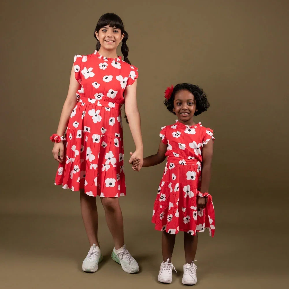 Cotton Dresses for Girls 16 Years – Stylish, Comfortable & Comes with Matching Scrunchies
