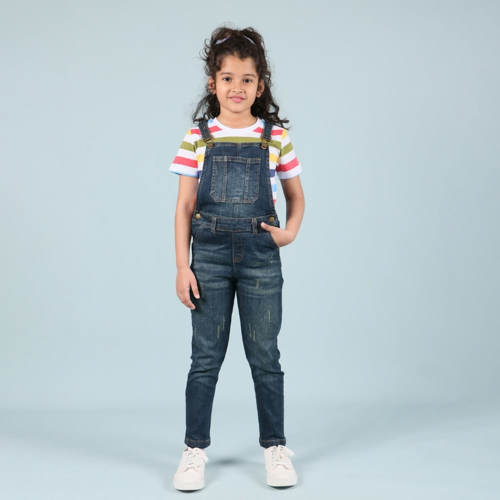 Trendy Dungaree for Girls 14 Years – Full Length Kids Dungaree Sets