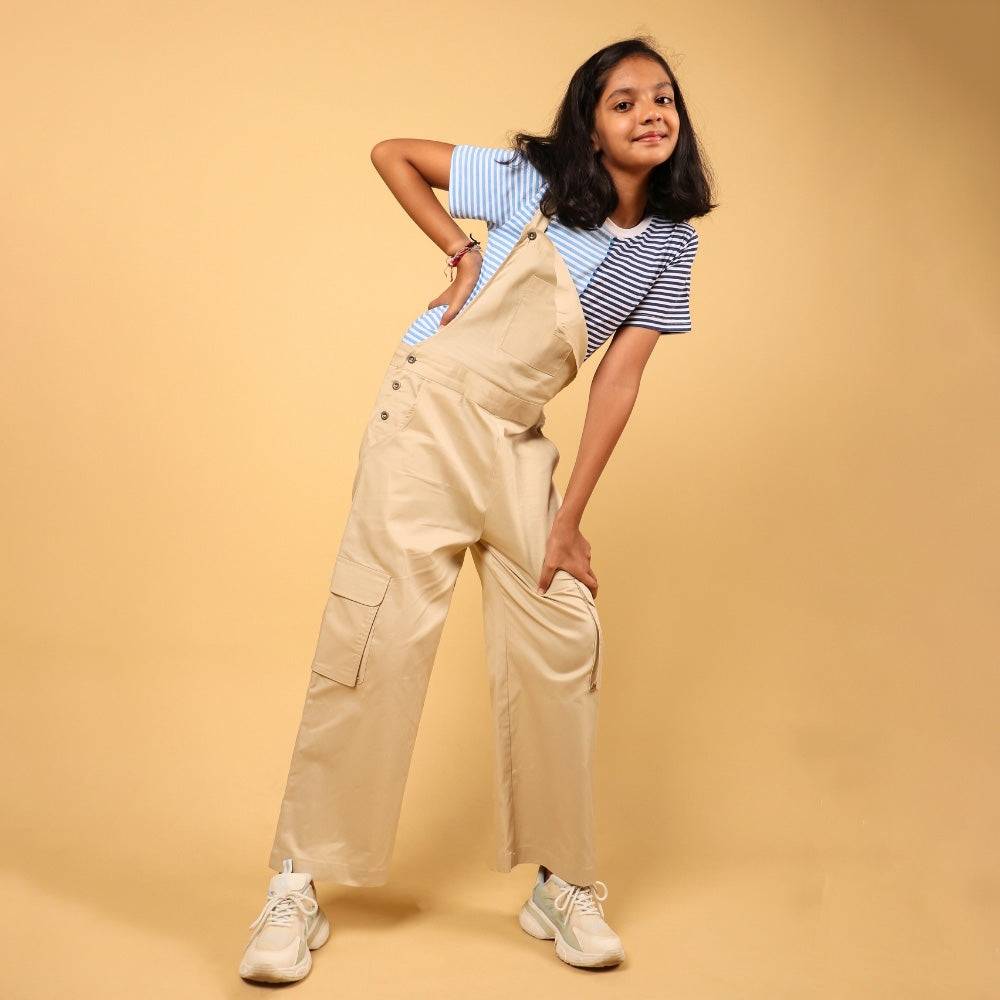 Trendy Cotton Dungaree for Girls 8 Years – Stylish Kids Outfit Collection