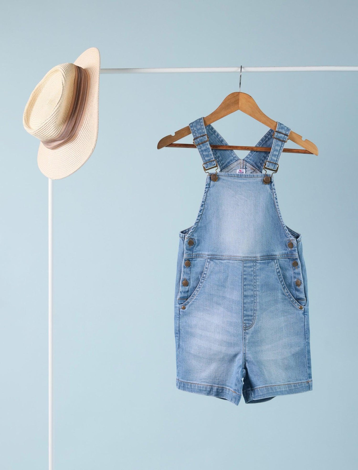 Summer Short Denim Dungarees for Girls 4 Years – Casual Outfit for Kids