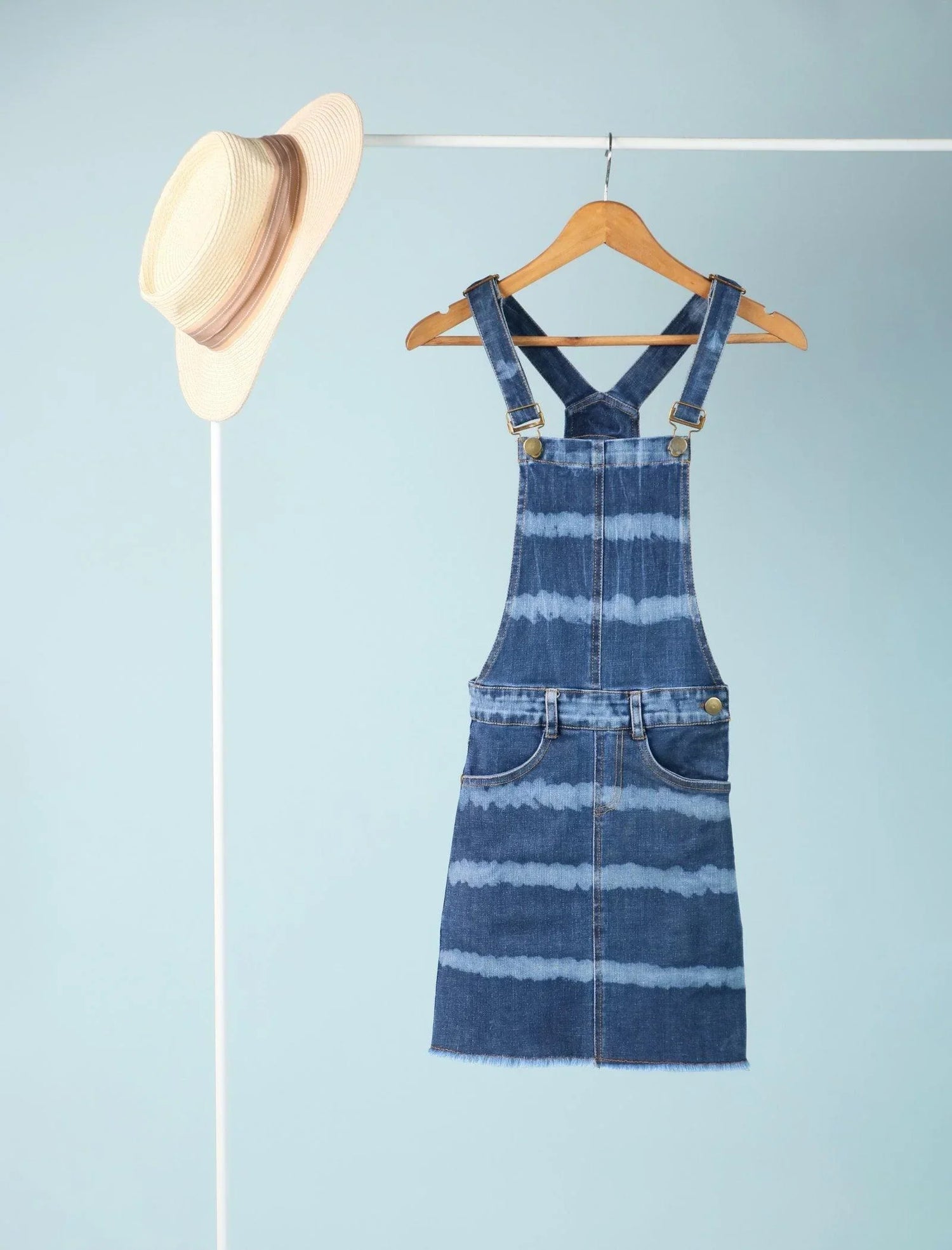 Summer Tie Dye Denim Dungarees for Girls 5 Years – Kids Outfit Collection