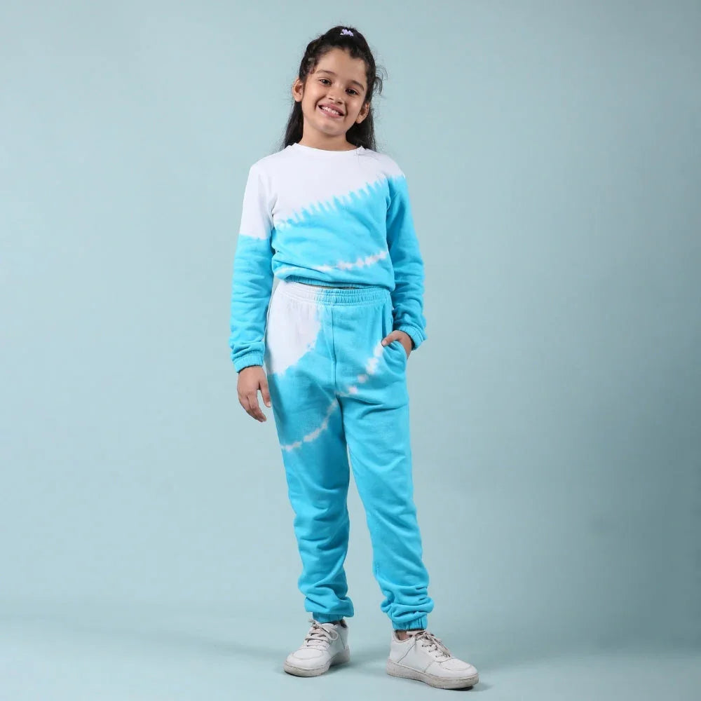 Trendy Jogger Set for Girls 4 Years – Stylish Tie-Dye Co-ord Collection