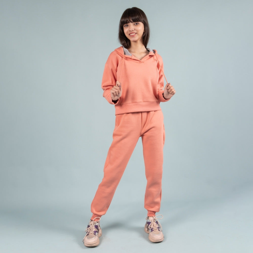 Premium Winter Fleece Joggers Set for Girls 10 Years – Stylish Hoodie & Matching Sets