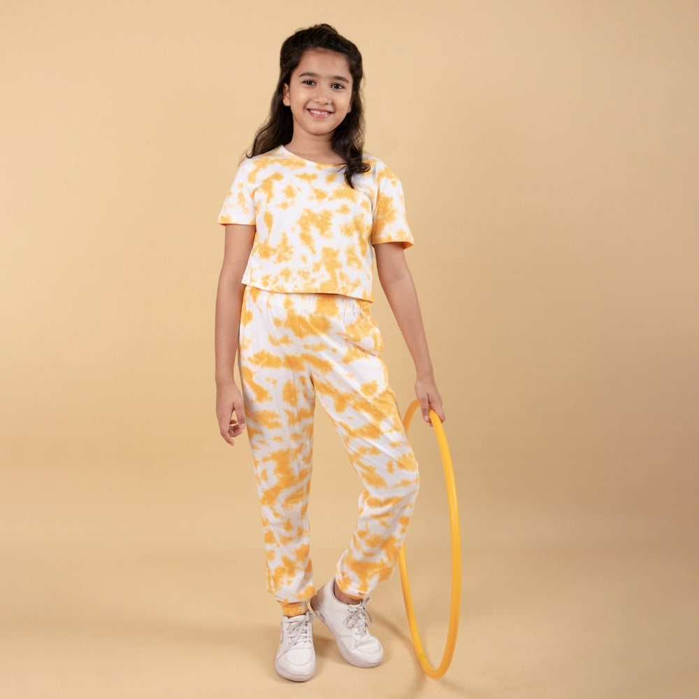Trendy Summer Joggers Set for Girls 14 Years Stylish Tie Dye Co-ord Outfit