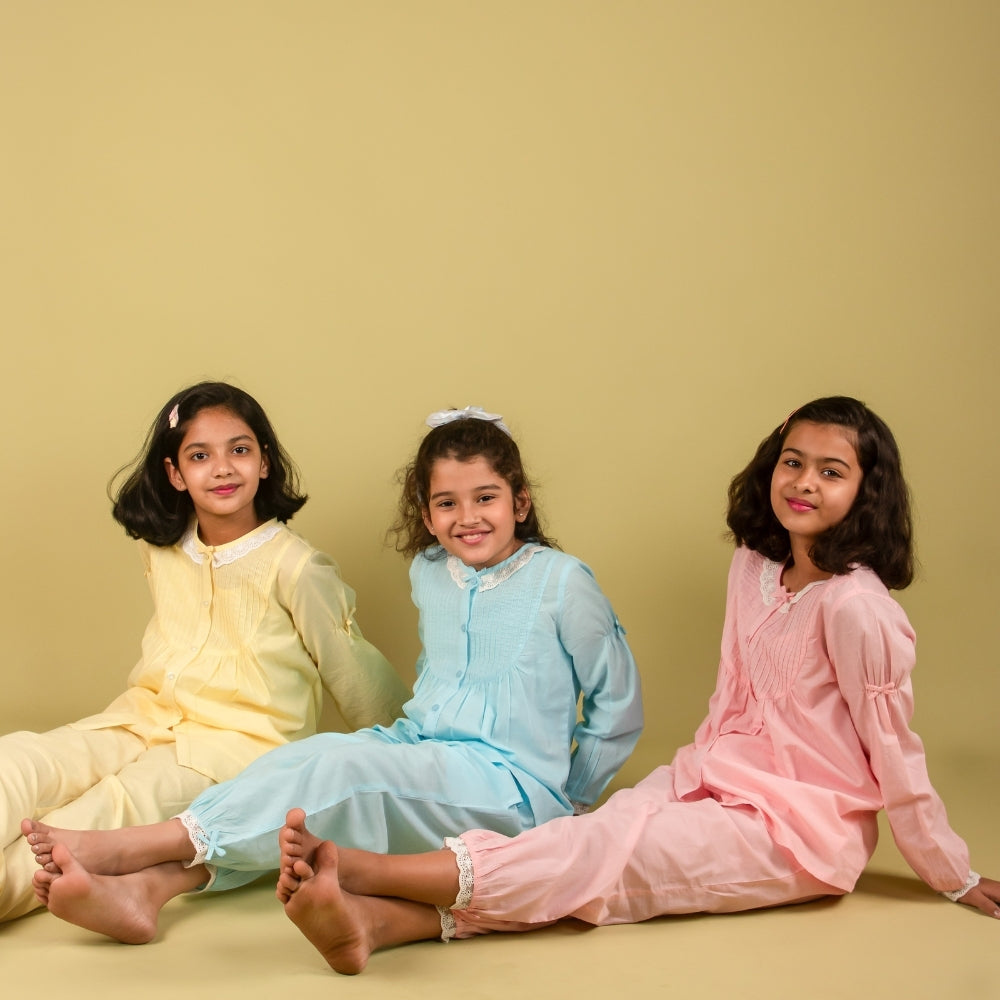 Premium Night Suit for 15 Years Girls – 2 Piece & 3 Piece Nightwear Sets