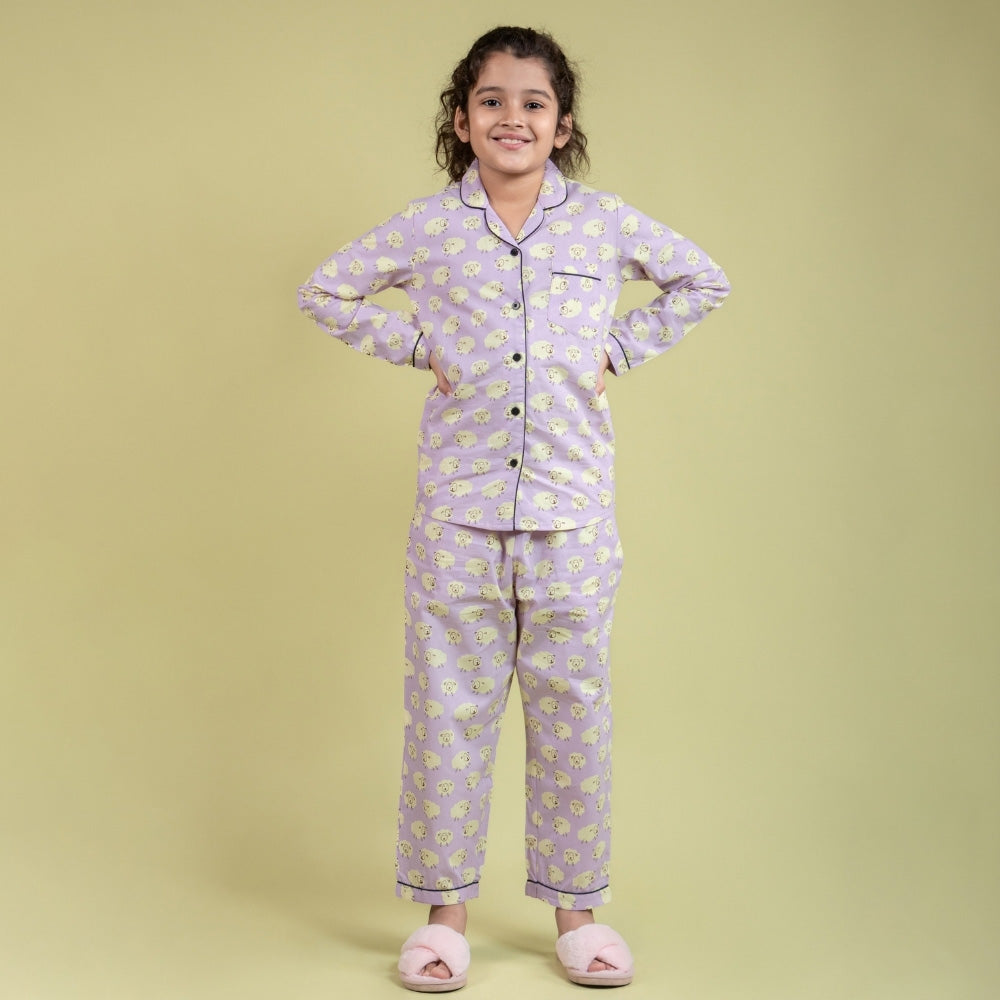 Premium Night Suit for Girls 9 Years – Soft Cotton & Rayon Sleepwear Collection