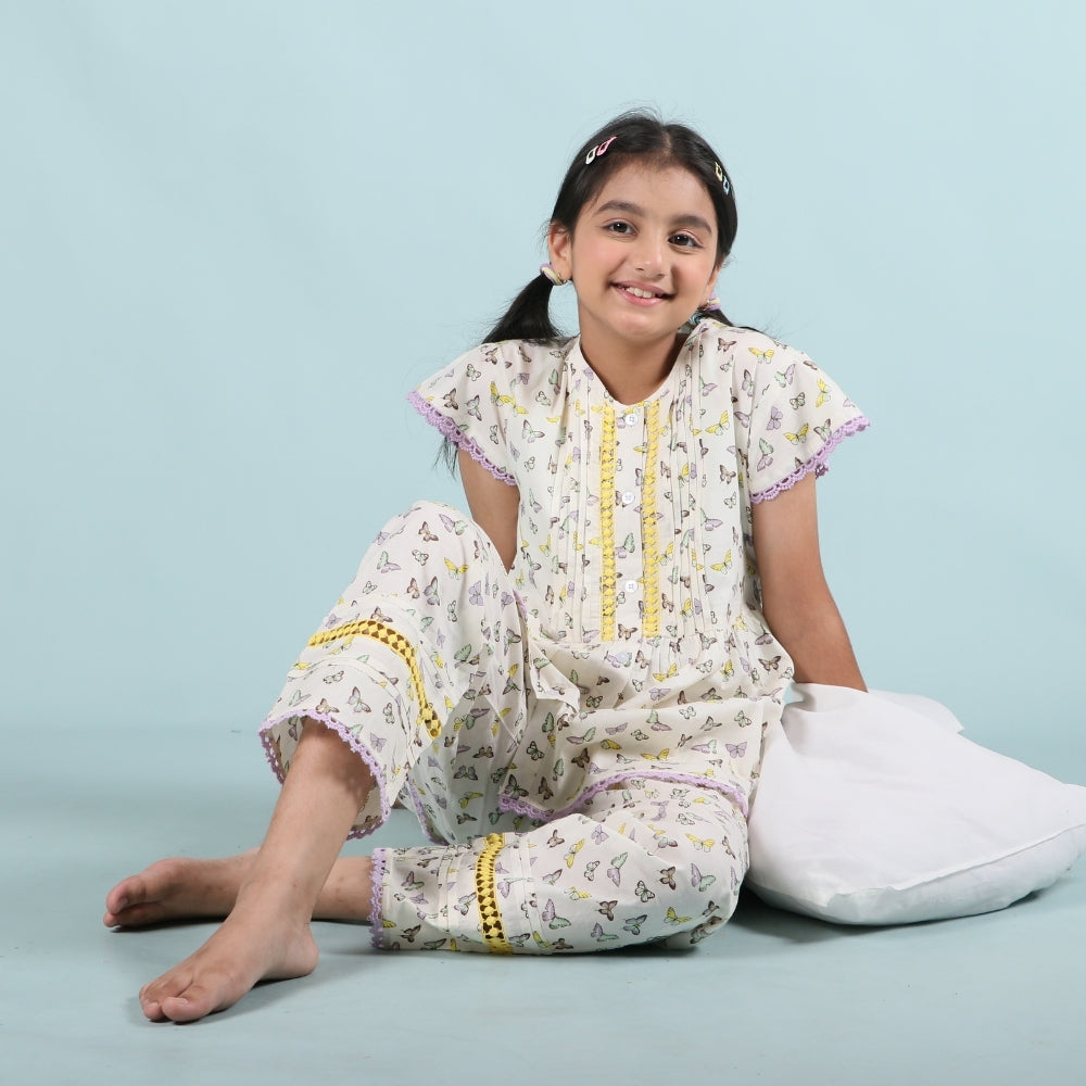 Trendy Printed Sleepwear for Girls Stylish Kids Nightwear Collection