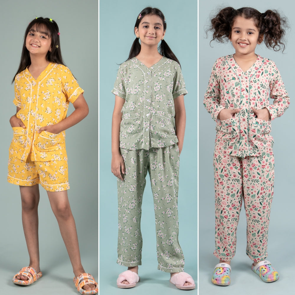 Trendy Night Suit for Kids Comfortable Girls Sleepwear Collection
