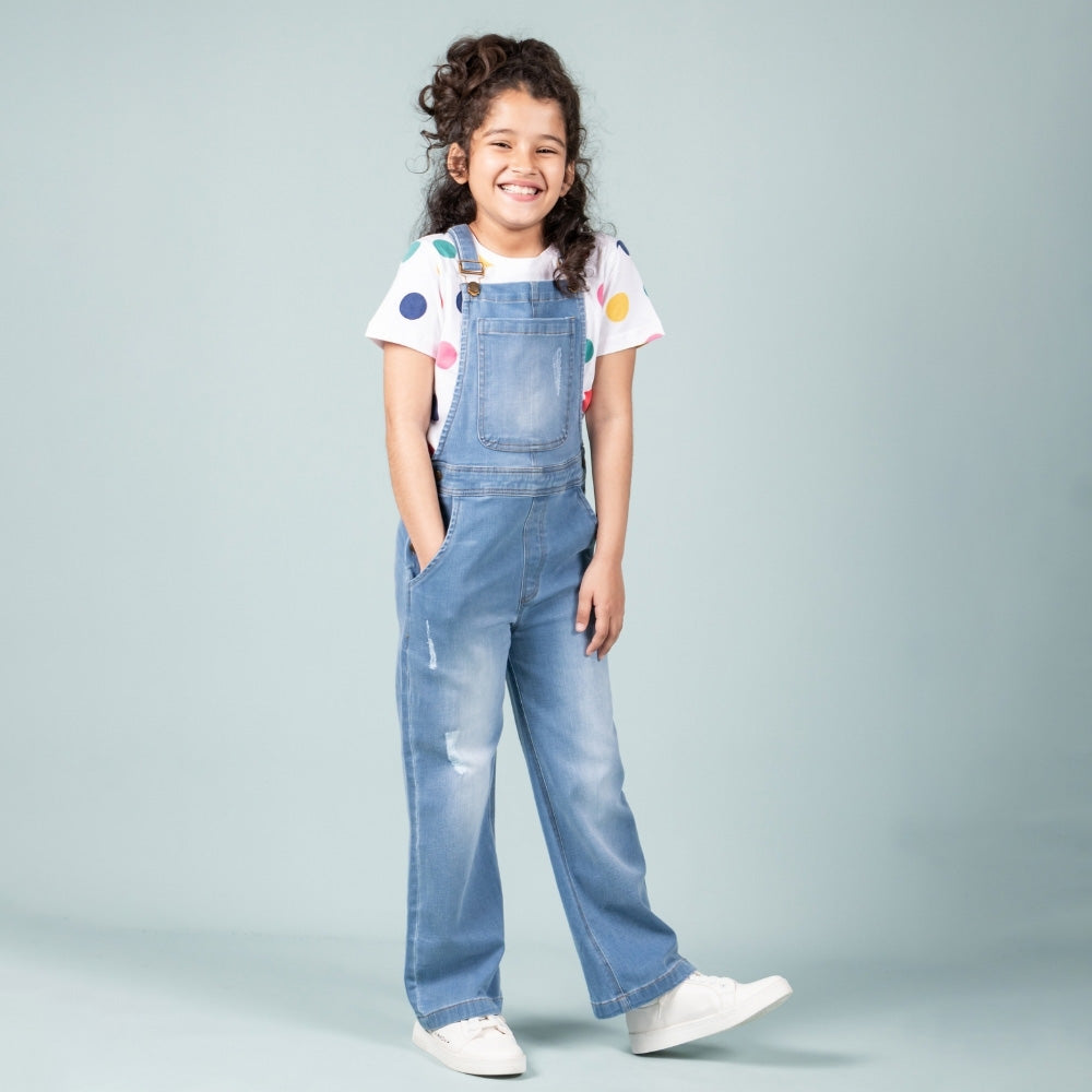 Relaxed Fit Dungaree for Girls 13 Years – Casual and Comfortable Kids Outfits