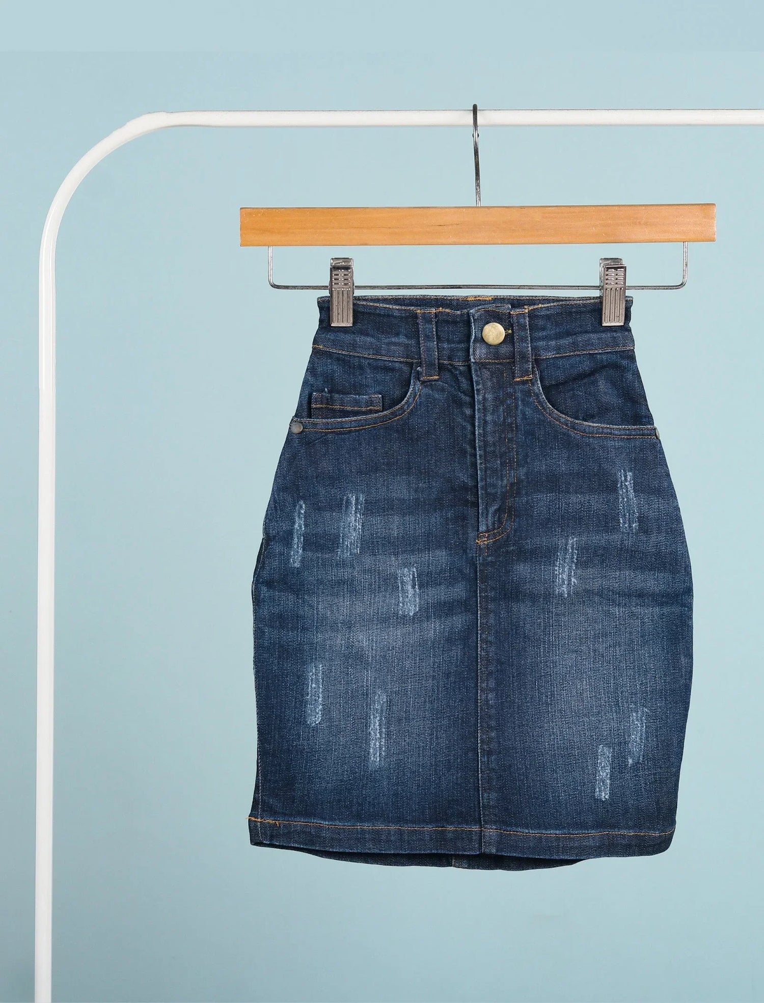 All Season Denim Skirt for Girls 7 Years Kids Comfortable Trendy Outfit