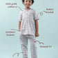 Cute Bunny Printed Nightsuit (Light Blue)