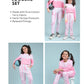 Girls Kids Co-ord Set Tie-Dye Jogger Pant with Sweatshirt For Winter Wear