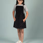 Classic Corduroy Pinafore Dress (Black)