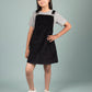 Classic Corduroy Pinafore Dress (Black)