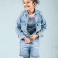Premium Denim Jacket for Girls Kids (Blue) - Tweeny Mini