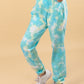 Trendy Tie-Dye Jogger Set (Green)