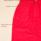 Pure Cotton Corduroy A-Line Skirt for Girls Kids (Red)