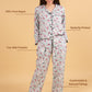 Charming Butterfly Printed Nightsuit (Blue)