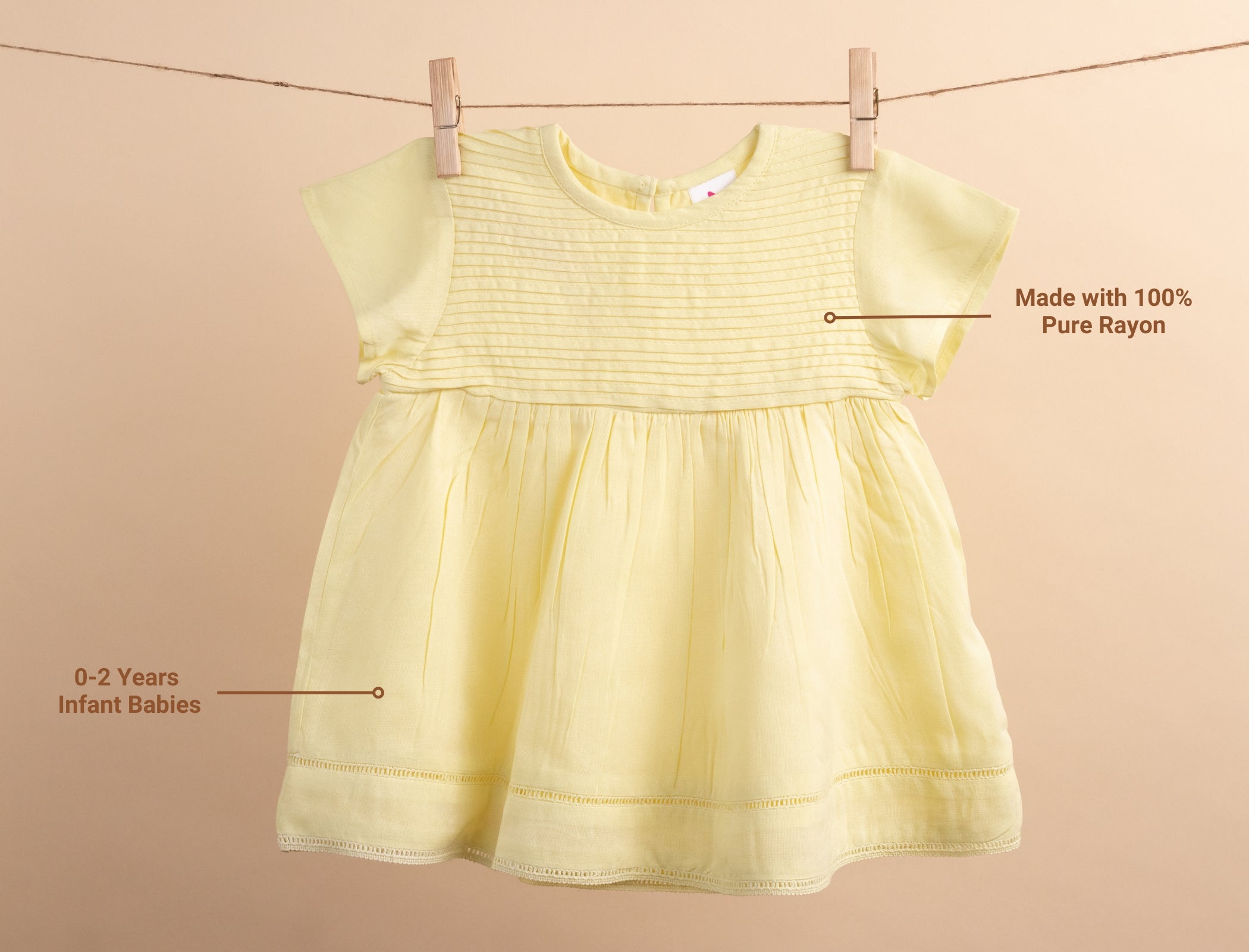 Picksparrow Baby Girl Cotton Dress/Frock with Hakoba Yoke – Picksparrow