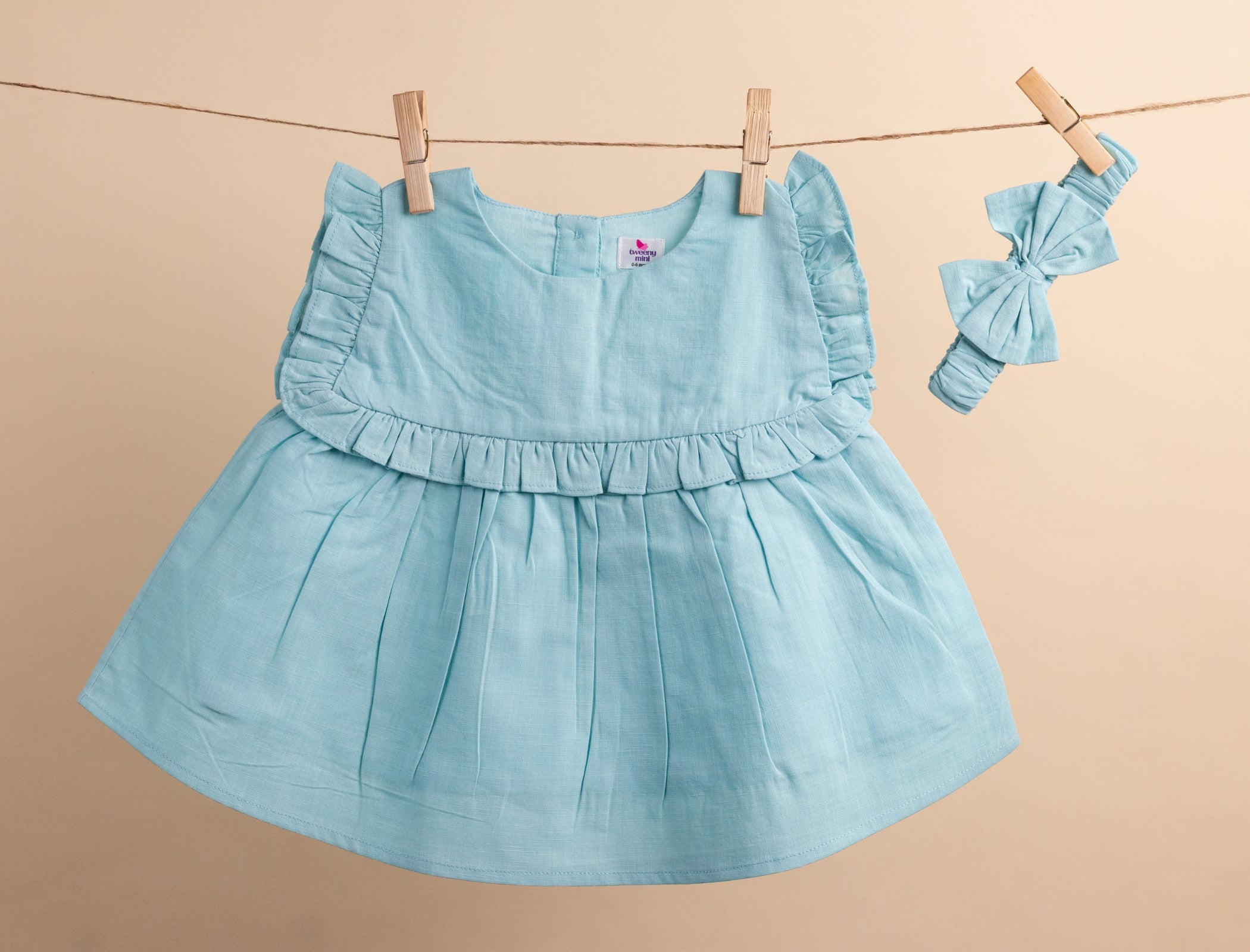 Baby Girl's Casual Bowknot Ruffle Trim Dress Kid's Summer - Temu