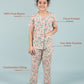 Beautiful Floral Nightsuit (Beige)