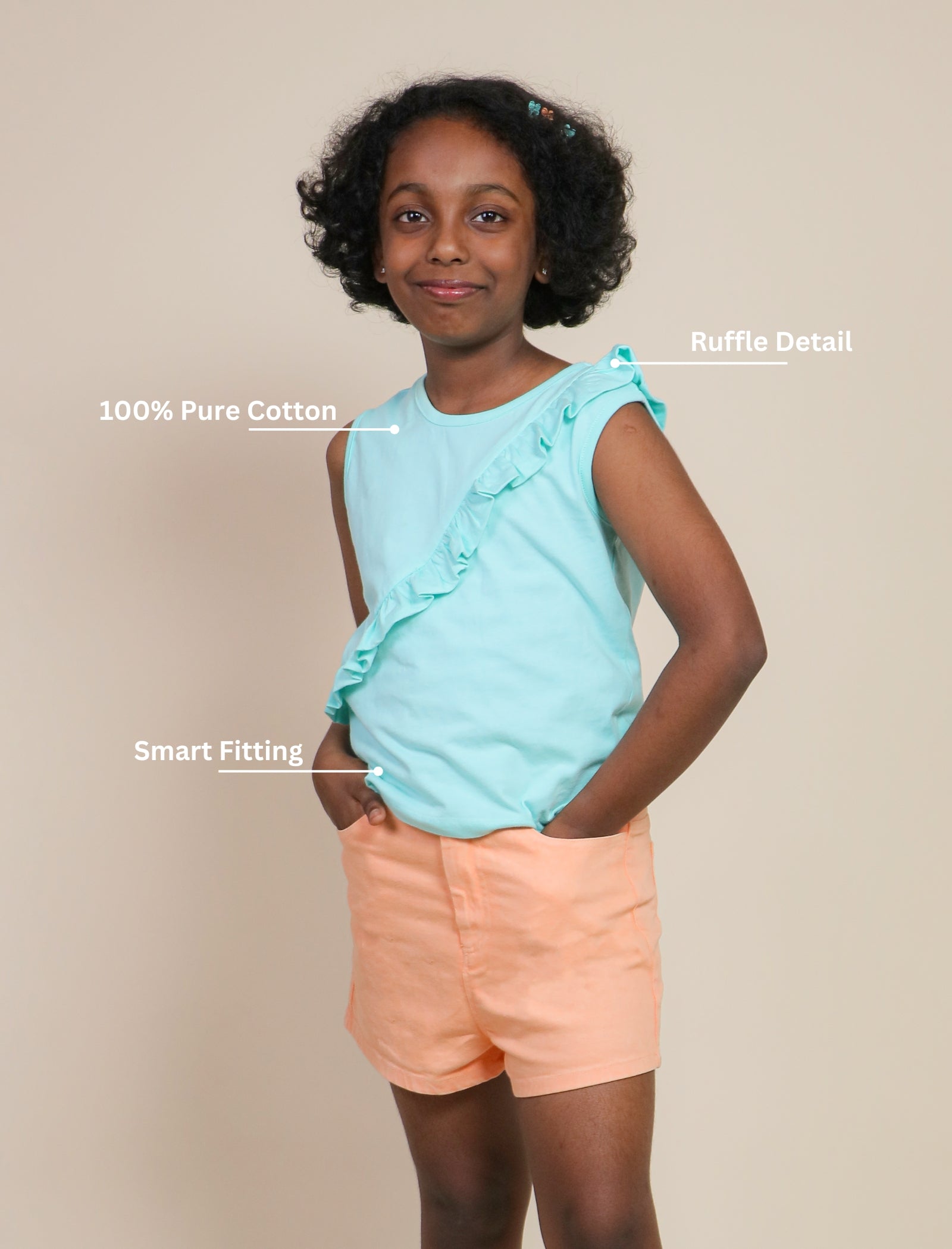 Sleeveless Top - Aqua Breeze