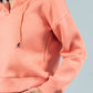 Girls Kids Winter Pure Cotton Fleece Hoodie Joggers Track Suit Set (Coral Peach)