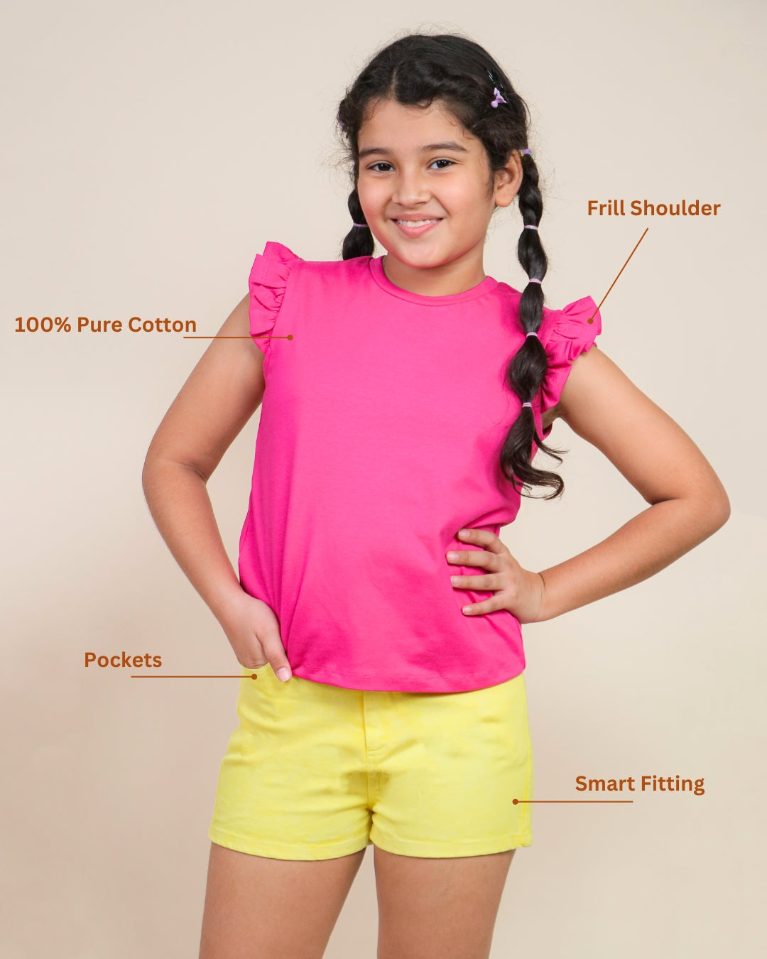 Clothing Set-Yellow Pink