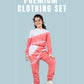 Fresh Style Tie Dye Jogger Set (Mineral Red)