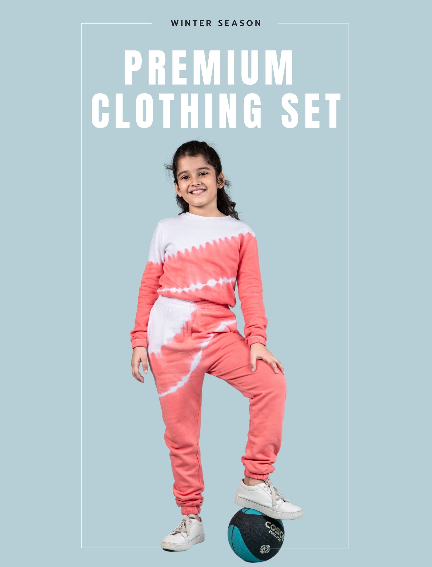 Fresh Style Tie Dye Jogger Set (Mineral Red)