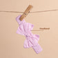 New Born Baby Girls Pure Linen Combo Summer Frock Dress with Bloomer and Headband (Baby Pink)
