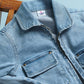 Premium Denim Jacket for Girls Kids (Blue) - Tweeny Mini