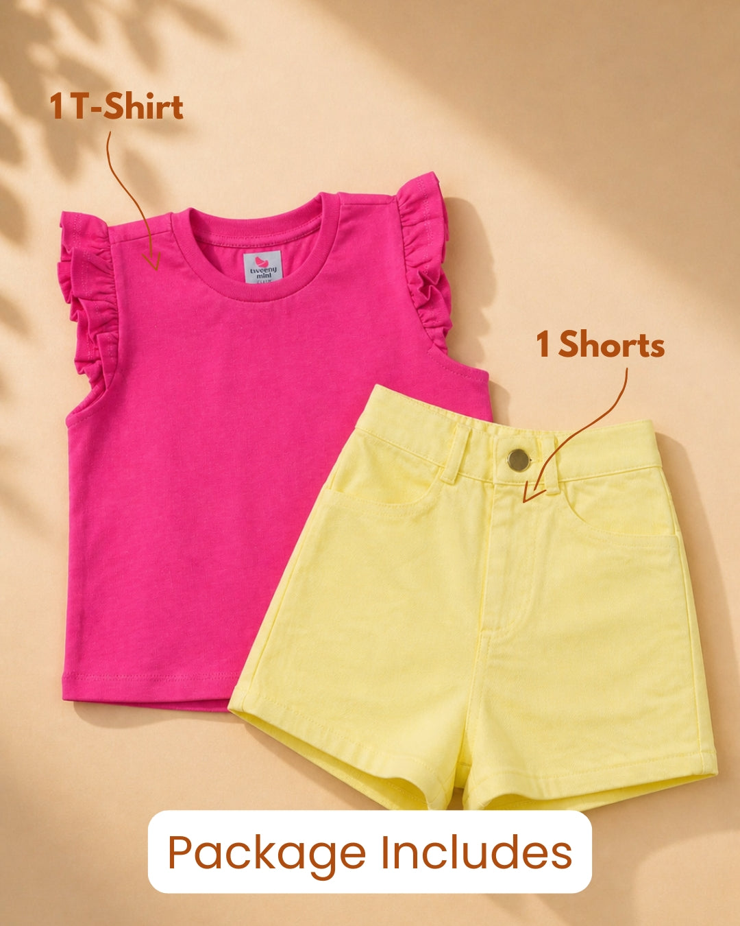 Clothing Set-Yellow Pink