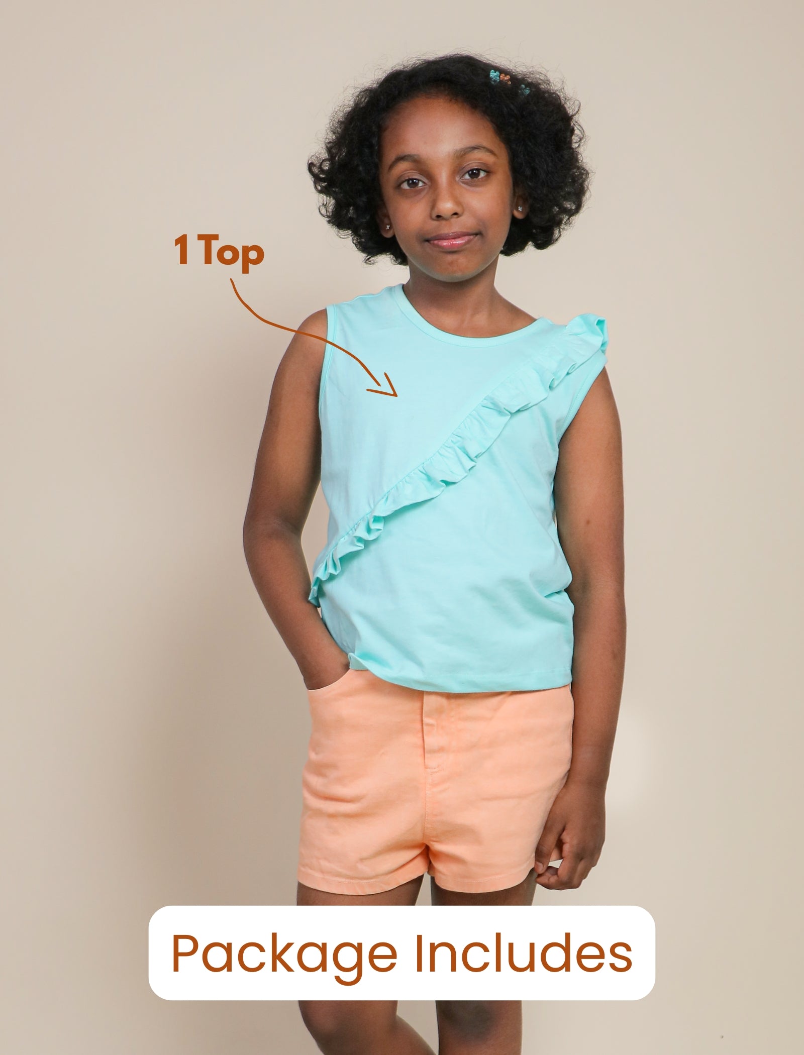 Sleeveless Top - Aqua Breeze