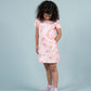 Girls Kids Tie-Dye A-Line Summer Dress With Pocket (Rose Pink)