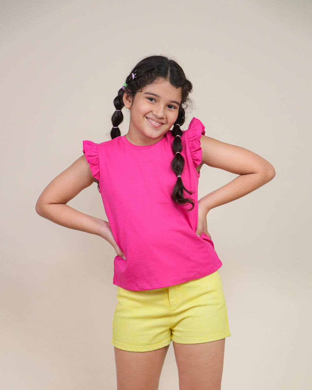 Clothing Set-Yellow Pink