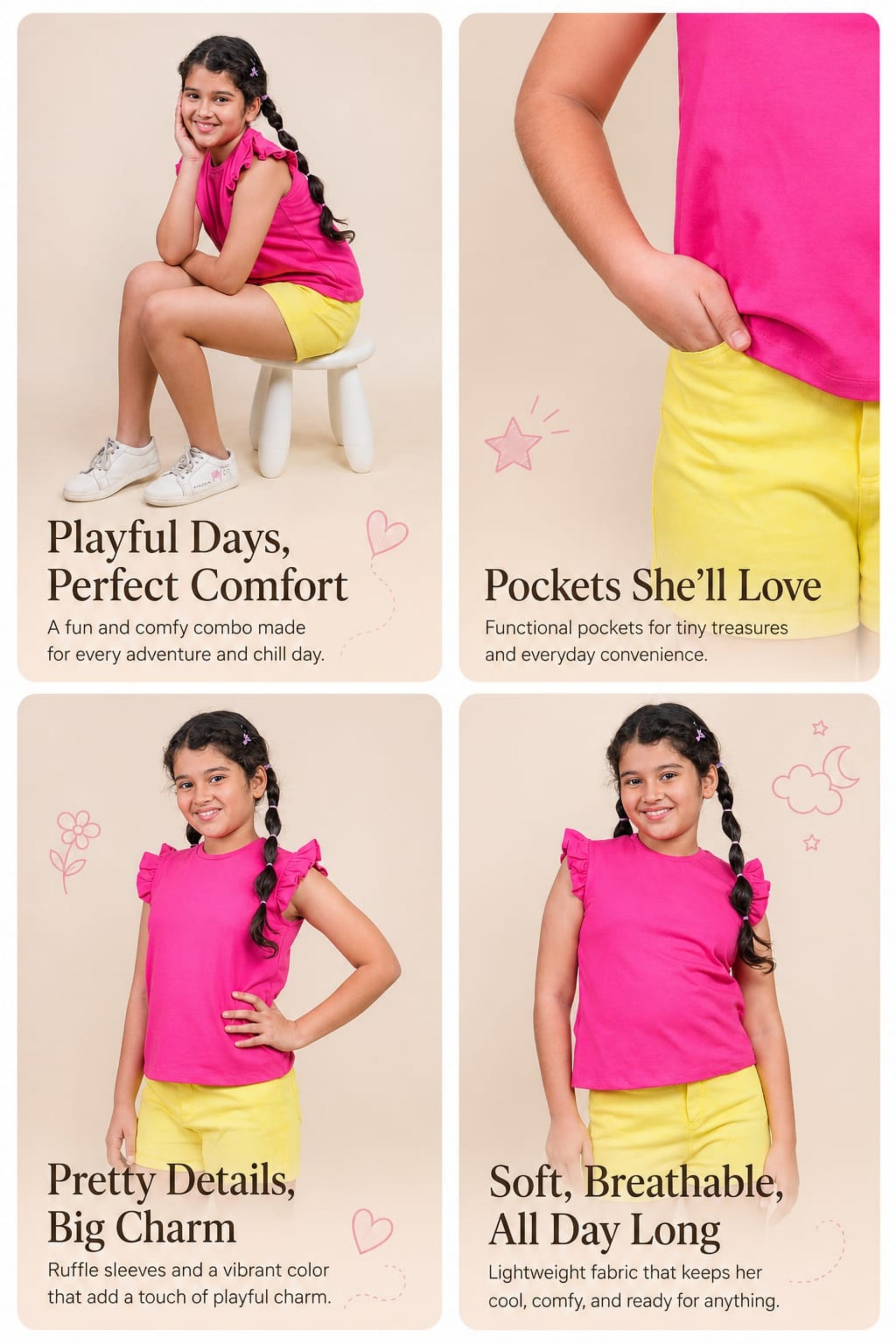 Best Fabric for Kids Clothes in Indian Summer- Tweeny Mini
