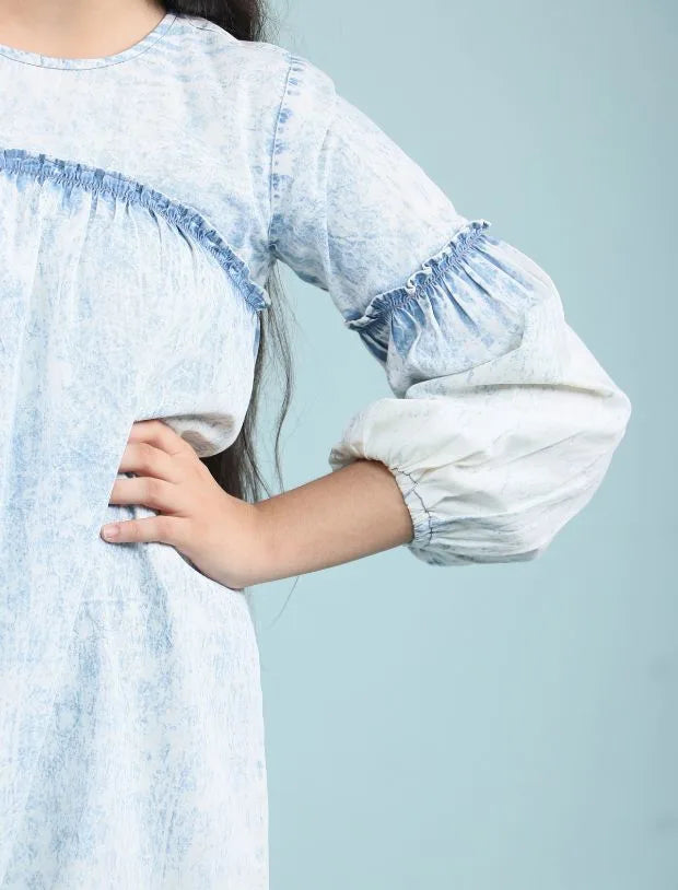 Acid Wash Denim Dress-Tweeny Mini