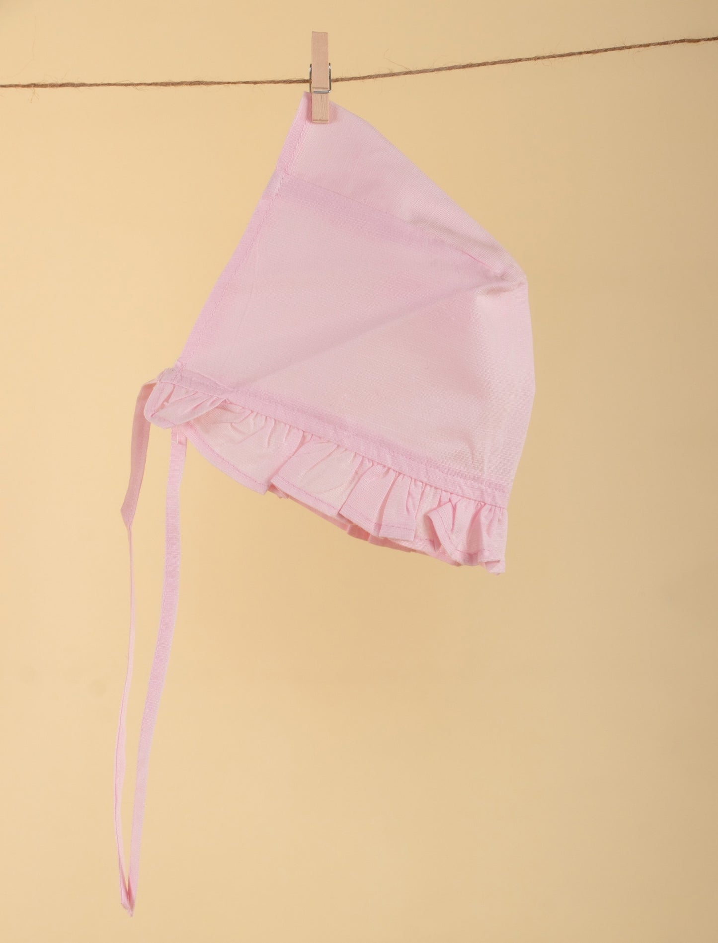 Newborn Baby Girl Summer Frock with Matching Cap and Bloomer (Pink) - Tweeny Mini