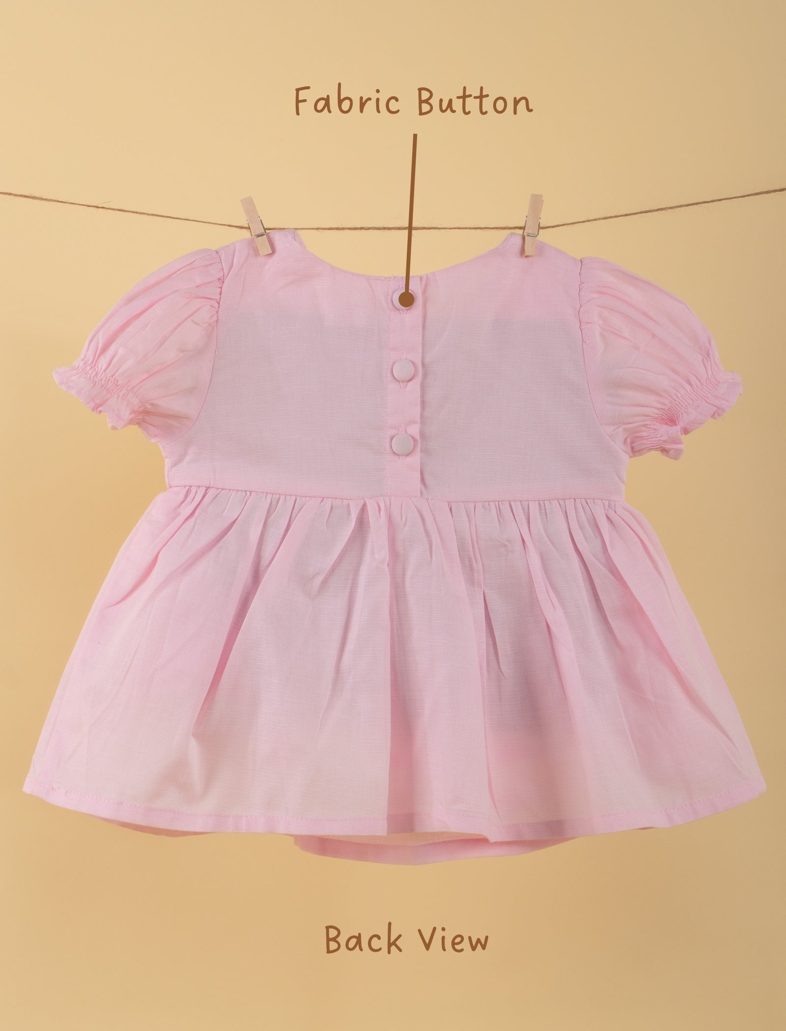 Newborn Baby Girl Summer Frock with Matching Cap and Bloomer (Pink) - Tweeny Mini
