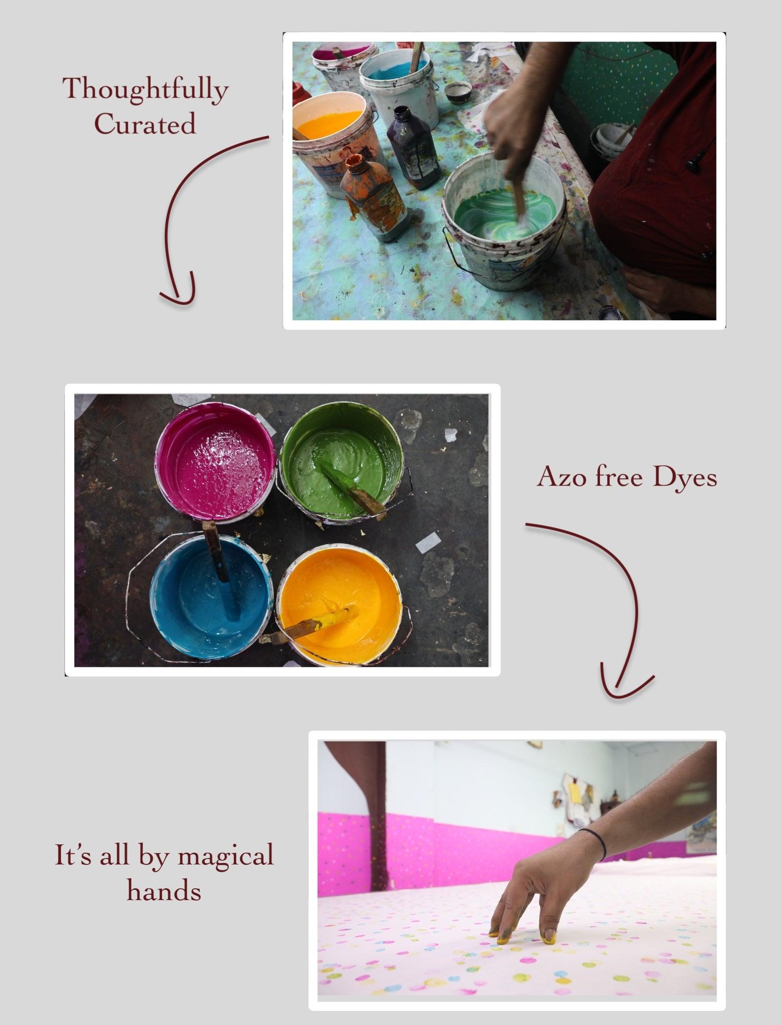 Hand Painted Puffed Balloon Sleeve Dress for Girls (White) - Tweeny Mini