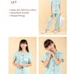 Pure Cotton Half Sleeve Block Print Nightsuit Kids Girls (Blue) - Tweeny Mini