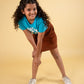 Classic A Line Corduroy Skirt for Girls Kids (Rust) - Tweeny Mini