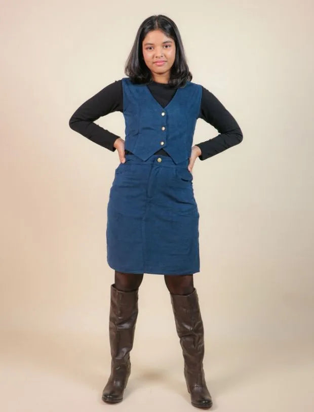 CordyChicWaistcoatforGirlsKids-Tweeny Mini